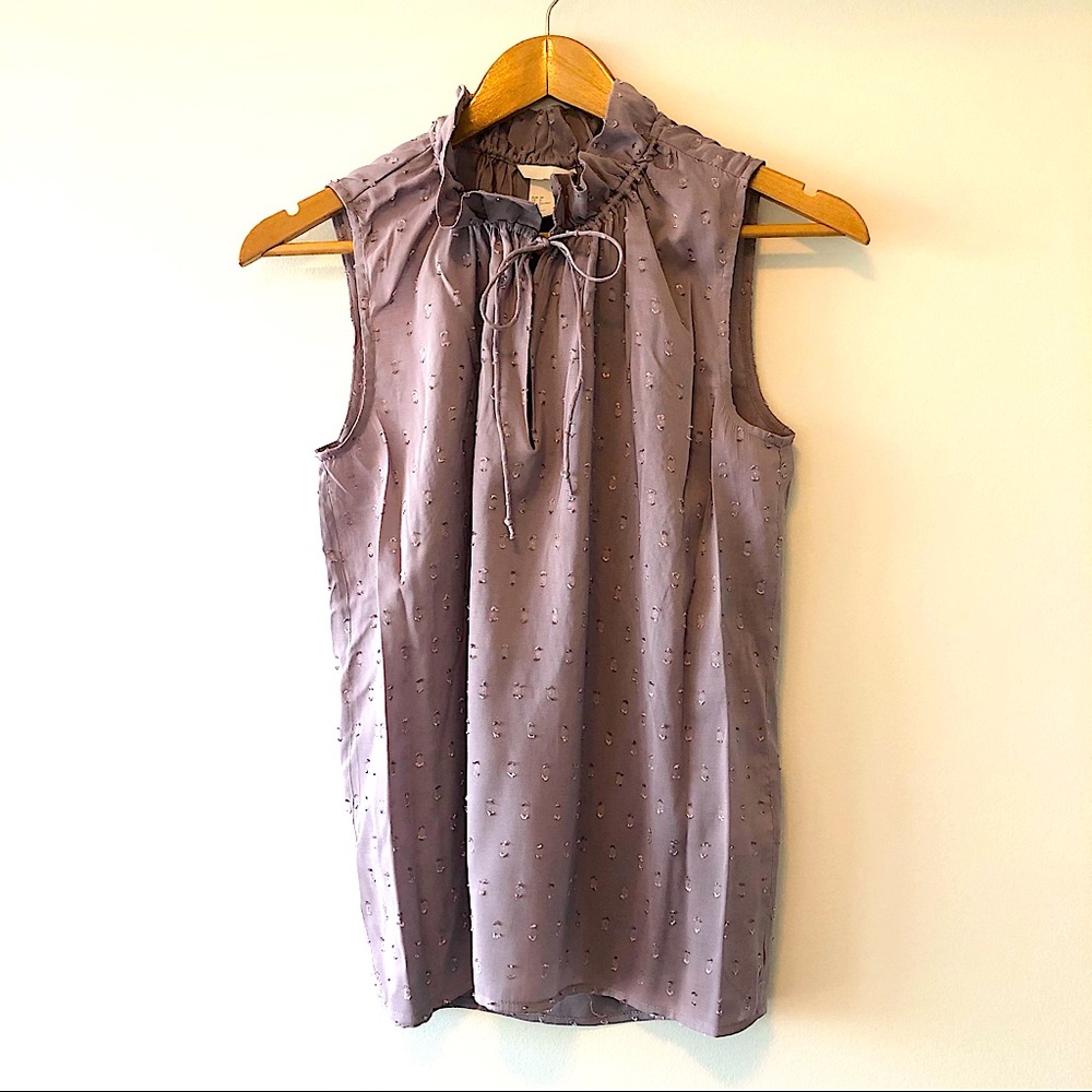 Lilac silky sleeveless top